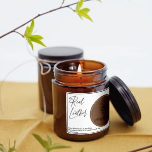 Real Leather Candle